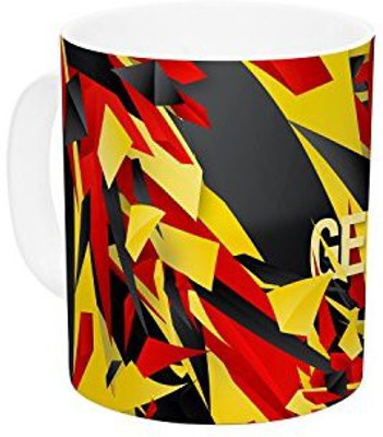 

Kess InHouse InHouse Danny Ivan Germany World Cup Ceramic Coffee, 11 oz, Multicolor Ceramic Mug(60 ml)