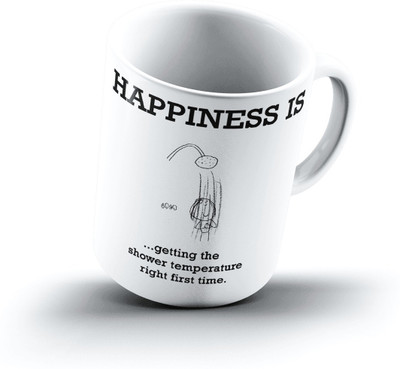 

Ucard Happiness Is1346 Bone China, Ceramic, Porcelain Mug(325 ml)