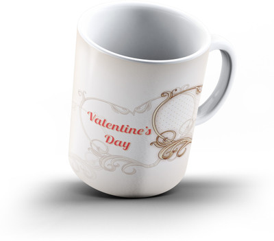 

Ucard Valentines Day402 Bone China, Ceramic, Porcelain Mug(325 ml), Multicolor