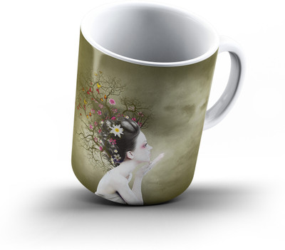 

Ucard Surreal277 Bone China, Ceramic, Porcelain Mug(325 ml), Multicolor