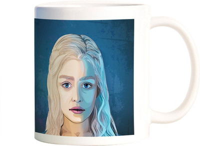

Rangeele Inkers Khaleesi Painting Portrait Ceramic Mug(300 ml), Multicolor