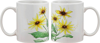 

Artifa Sunflowers Art Porcelain, Ceramic Mug(350 ml), Multicolor