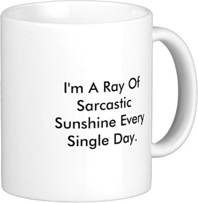 

Exoctic Silver Attitude Rockzz A003 Ceramic Mug(350 ml), Black;white