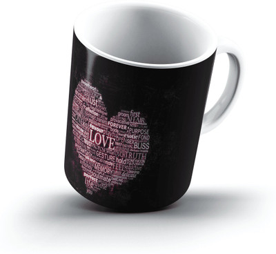 

Ucard Words Of Love1012 Bone China, Ceramic, Porcelain Mug(325 ml), Multicolor