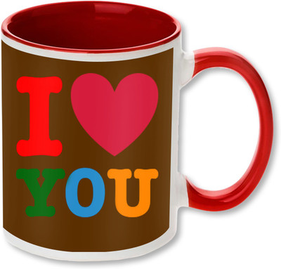 

Heyworlds i love you valentine gifts 001 Ceramic Mug(325 ml), Multicolor