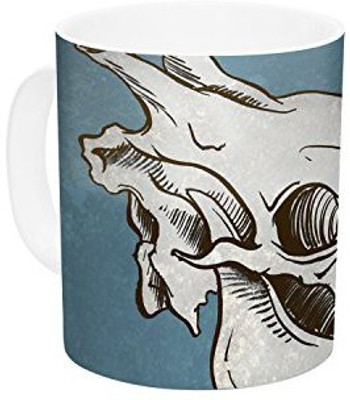 

Kess InHouse InHouse Sophy Tuttle Skulls Ceramic Coffee, 11 oz, Multicolor Ceramic Mug(60 ml)