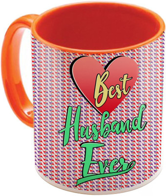 

SKY TRENDS Wonderful & Best Valentine Orange Gift For GirlFriend,Boyfriend,Husband,Wife,Friend Design Cod 068 Ceramic Mug(325 ml)