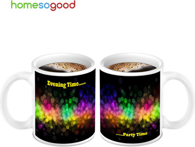 45% OFF on Homesogood Blossom Party Time Coffee Ceramic Mug(280 ml, Pack of 2) 45% OFF on Homesogood Blossom Party Time Coffee Ceramic Mug(280 ml, Pack of 2)