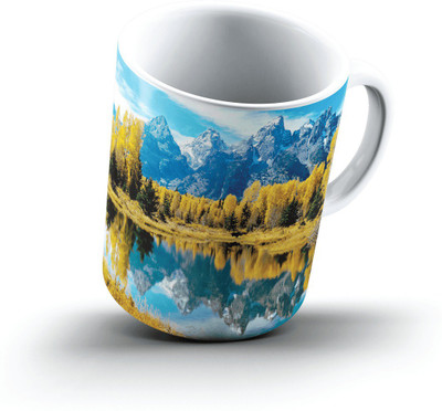 

Ucard Landscape2362969 Bone China, Ceramic, Porcelain Mug(325 ml), Multicolor
