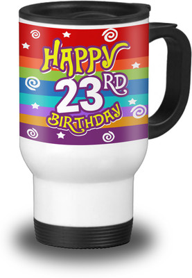 

SKY TRENDS Travel-Mug023 Aluminium Mug(600 ml), White