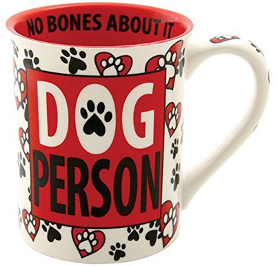 

Enesco 4.5-Inch Our Name is Mud by Lorrie Veasey, 16-Ounce, Dog Person Ceramic Mug(60 ml), Multicolor