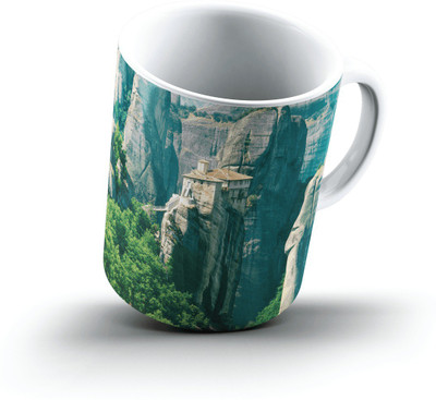 

Ucard Roussanou Monastery Meteora Greece2656 Bone China, Ceramic, Porcelain Mug(325 ml), Multicolor