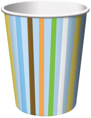 

Unique Creative Converting Sweet at One Boys Hot or Cold Beverage Cups Paper Mug(266 ml, Pack of 8), Multicolor