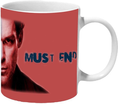 

Mooch Wale Heisenberg And Dexter All Evil Must End Ceramic Mug(325 ml), Multicolor