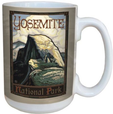 

Tree-Free Greetings Greetings 79476 Yosemite National Park Half Dome by Paul A. Lanquist Ceramic with Full-Sized Handle, 15-Ounce, Multicolored Ceramic Mug(60 ml), Multicolor