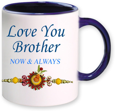 

PhotogiftsIndia Love You Brother Ceramic Mug(325 ml), Multicolor