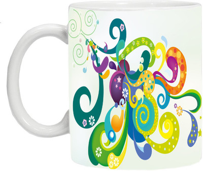 

mahis fashion flower 10 Ceramic Mug(250 ml), Multicolor