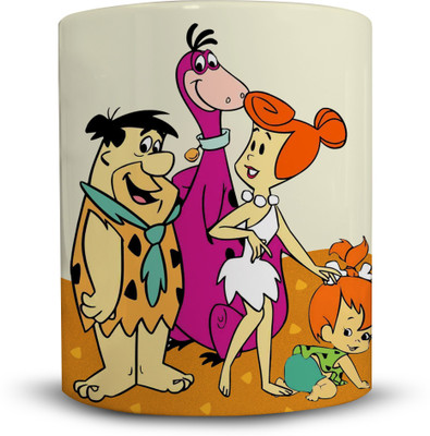 Ackme Design cartoon characters, Fred Flintstone Ceramic Mug(325 ml), Multicolor