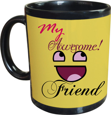 

Tied Ribbons Gift For Friend & Friendship day Gift Black Coffee Design 9 Ceramic Mug(325 ml)