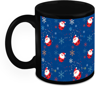 

Homesogood Jumping Santa Claus Ceramic Mug(325 ml)