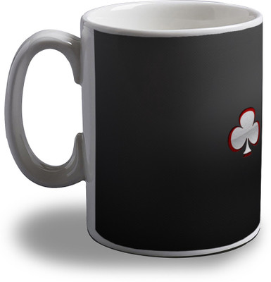 

Artifa Cards Suit Porcelain, Ceramic Mug(350 ml), Multicolor