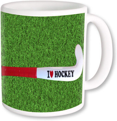 

PhotogiftsIndia I Love Hockey 03 Ceramic Mug(325 ml), Multicolor