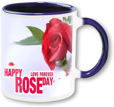 PhotogiftsIndia Happy Rose Day.Jpg Ceramic Mug(325 ml)