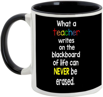 AllUPrints True Teachings Cannot Be Erased Ceramic Mug(325 ml), Black