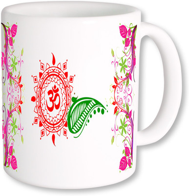 

PhotogiftsIndia Om In Design Ceramic Mug(325 ml), Multicolor