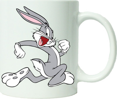 

Maison N Mode Bugs Bunny Coffee Ceramic Mug(330 ml), Multicolor