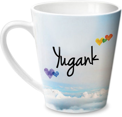 

Hot Muggs Simply Love You Yugank Conical Ceramic Mug(350 ml)