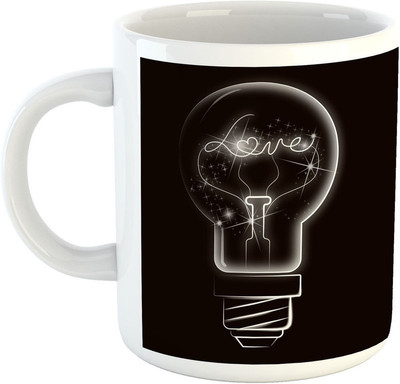 

Deeher Gifts Love design - 42 Ceramic Mug(330 ml), Multicolor