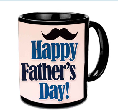 

Raj Laxmi Cool Design For Fathers Day Multicolor Ceramic Mug(350 ml), Black