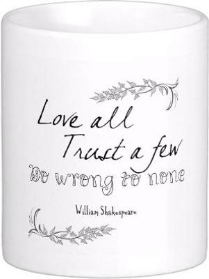 

Exoctic Silver Best Quoted Coffee 00011 Ceramic Mug(300 ml), Multicolor