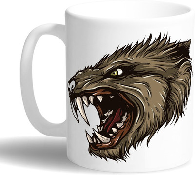 

PRINT OPERA Animal Ceramic Mug(330 ml), Multicolor
