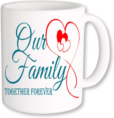 

PhotogiftsIndia Our Family 001 Ceramic Mug(325 ml), Multicolor