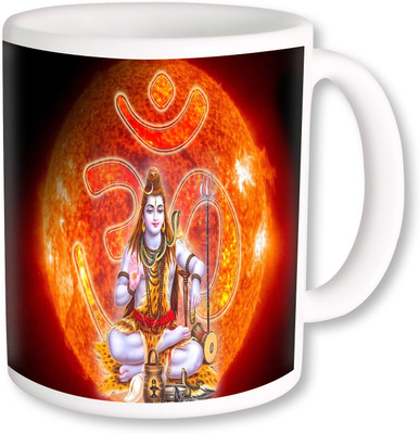 

PhotogiftsIndia Om Namah Shivay Ceramic Mug(325 ml), Multicolor