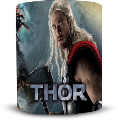 

Ackme Design super hero, Thor Ceramic Mug(325 ml), Multicolor