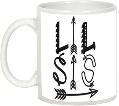 

AllUPrints Gift for Raksha Bandhan Rakhi Gifts - My Lil Sis Ceramic Mug(325 ml), White