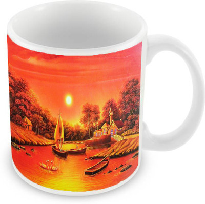 

Sleep Nature's SN-MG-215 Ceramic Mug(350 ml), Red