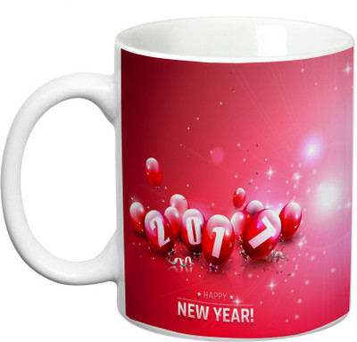 

Prithish New Year Design 9 Ceramic Mug(330 ml), Multicolor