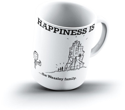 

Ucard Happiness Is1289 Bone China, Ceramic, Porcelain Mug(325 ml)