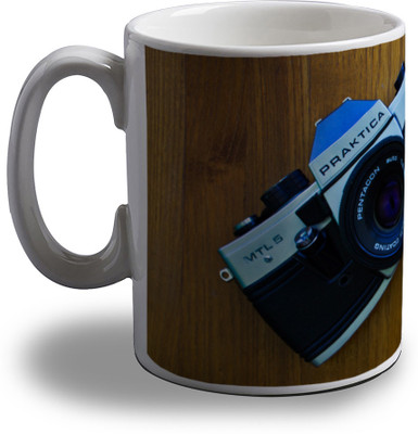 

Artifa Camera Design Porcelain, Ceramic Mug(350 ml), Multicolor