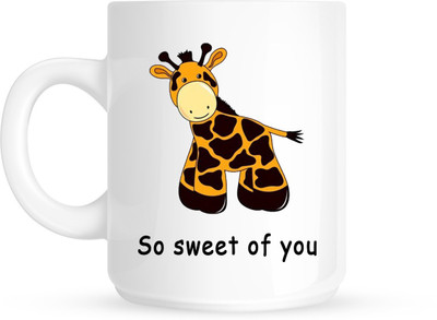 

HuppmeGift Sweet White Ceramic Mug(350 ml)