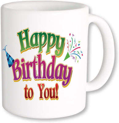 

PhotogiftsIndia Happy Birthday Gifts 33 Ceramic Mug(325 ml), Multicolor