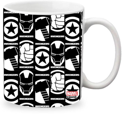 

ORKA Dark Avengers Digital Printed Ceramic Mug(350 ml), Multicolor