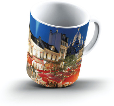 

Ucard Place Du Tertre Paris France2597 Bone China, Ceramic, Porcelain Mug(325 ml)