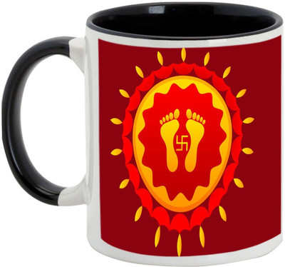 

AllUPrints Diwali Gifts - Wish You Endless Happiness On This Deepawali Ceramic Mug(325 ml), Black