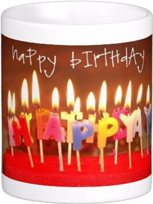 

Exoctic Silver Happy Birthday To You : B'day 002 Ceramic Mug(300 ml), Multicolor