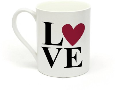 

Sowing Happiness SHMUG144 Love pattern Ceramic Mug(350 ml), White